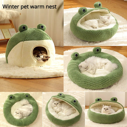 🐾 Cozy Frog-Shaped Pet 🐾